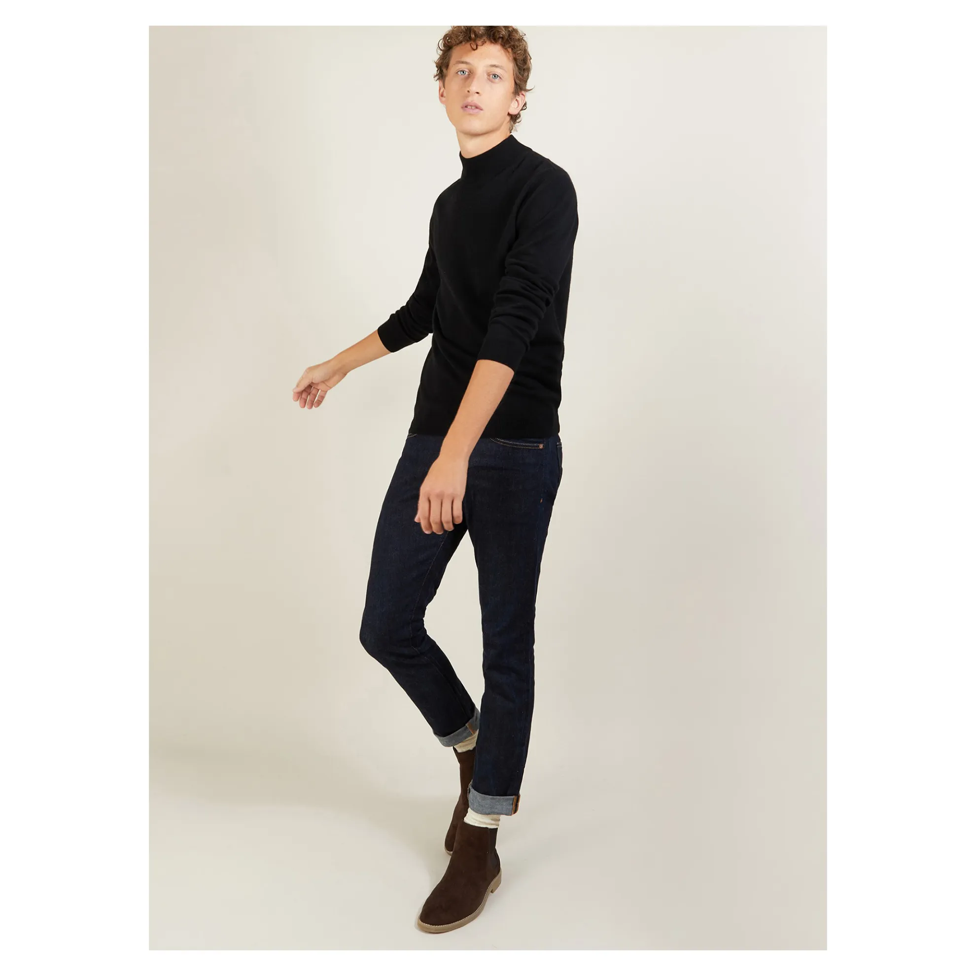 Maison Montagut Pull A Col Montant En Cachemire - Balzan>Homme Pulls
