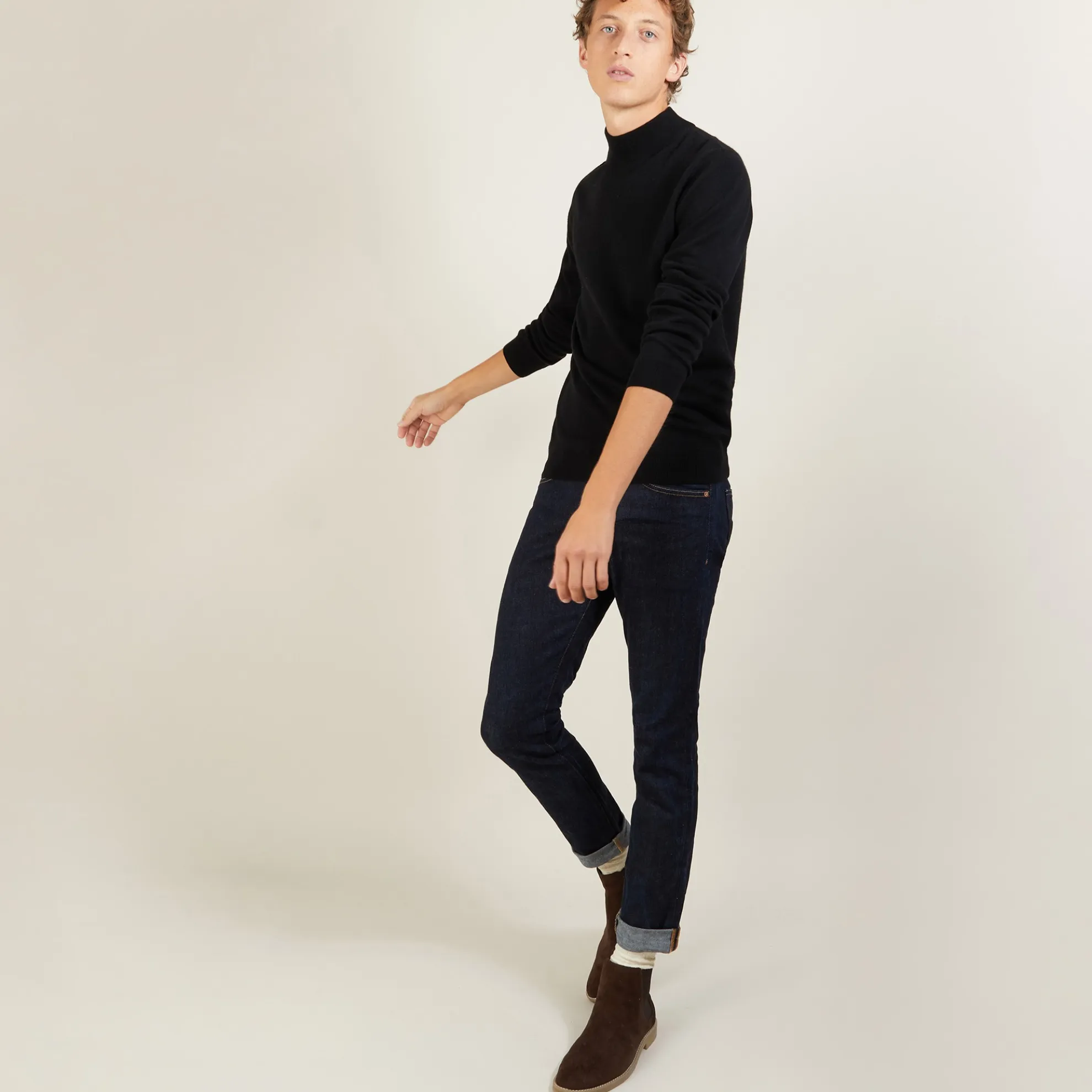 Maison Montagut Pull A Col Montant En Cachemire - Balzan>Homme Pulls