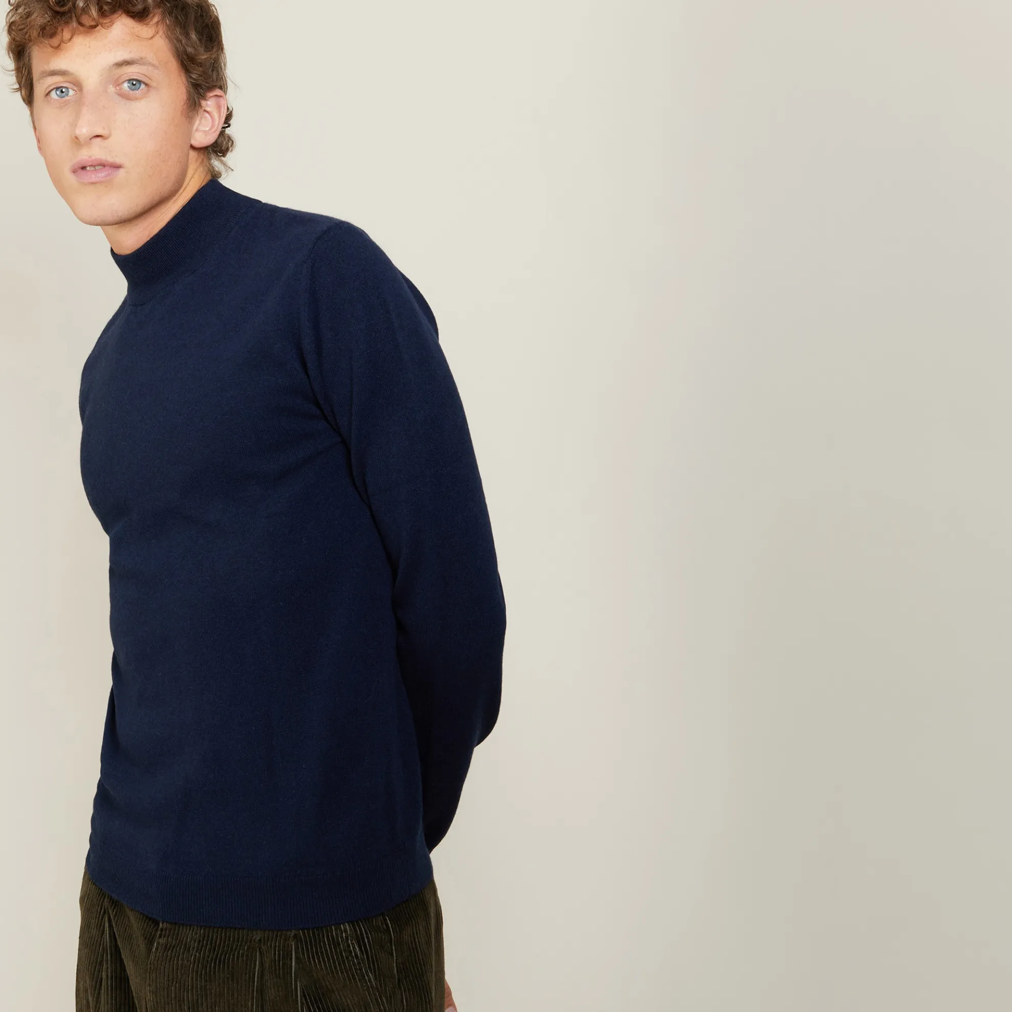 Maison Montagut Pull A Col Montant En Cachemire - Balzan>Homme Pulls