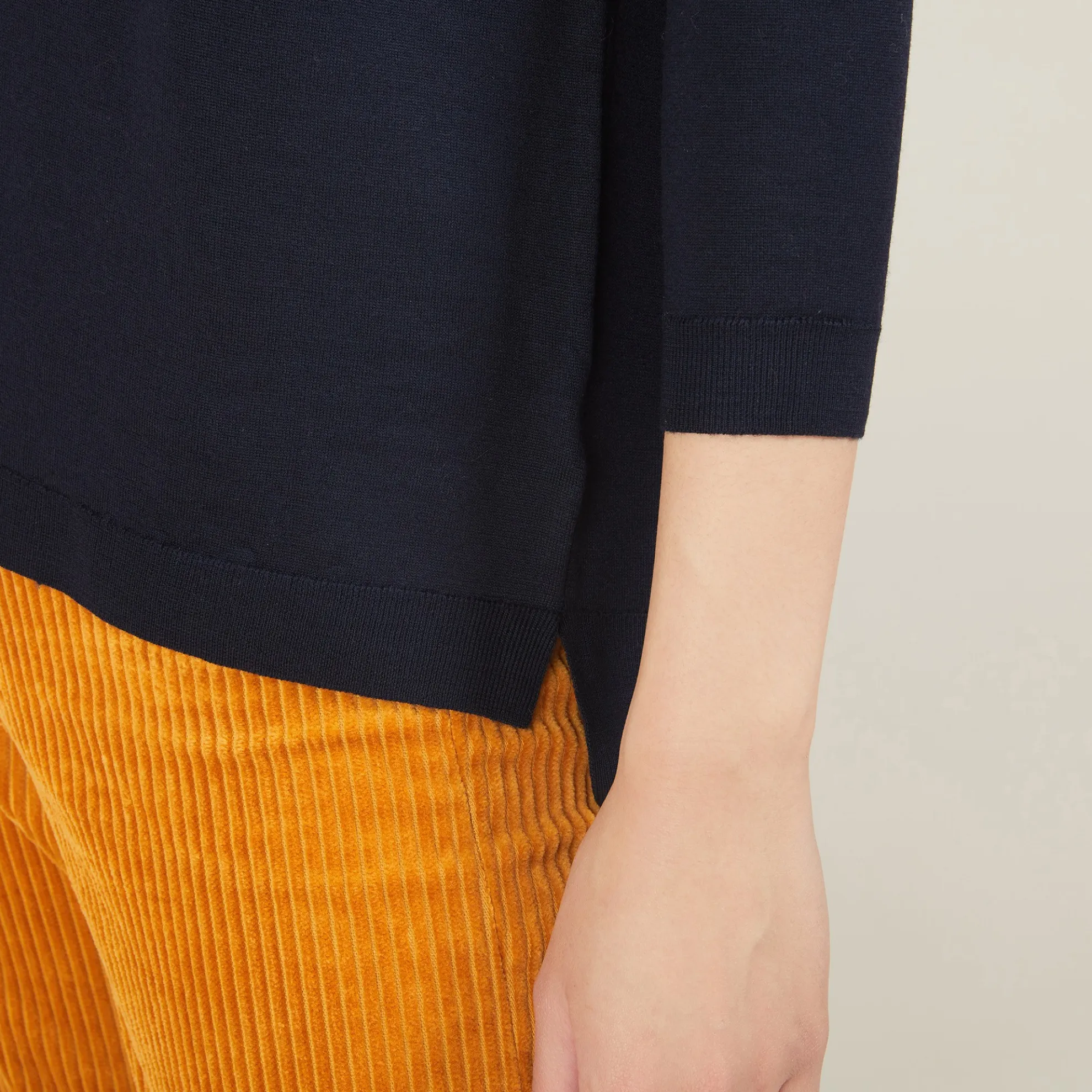 Maison Montagut Pull A Fentes Col V En Laine Merinos - Bernice>Femme Pulls