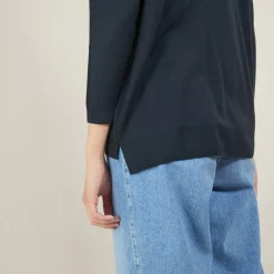 Maison Montagut Pull A Fentes Col V En Laine Merinos - Bernice><noscript><img width=