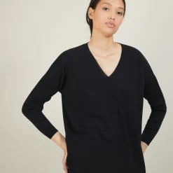 Maison Montagut Pull A Fentes Col V En Laine Merinos - Bernice><noscript><img width=