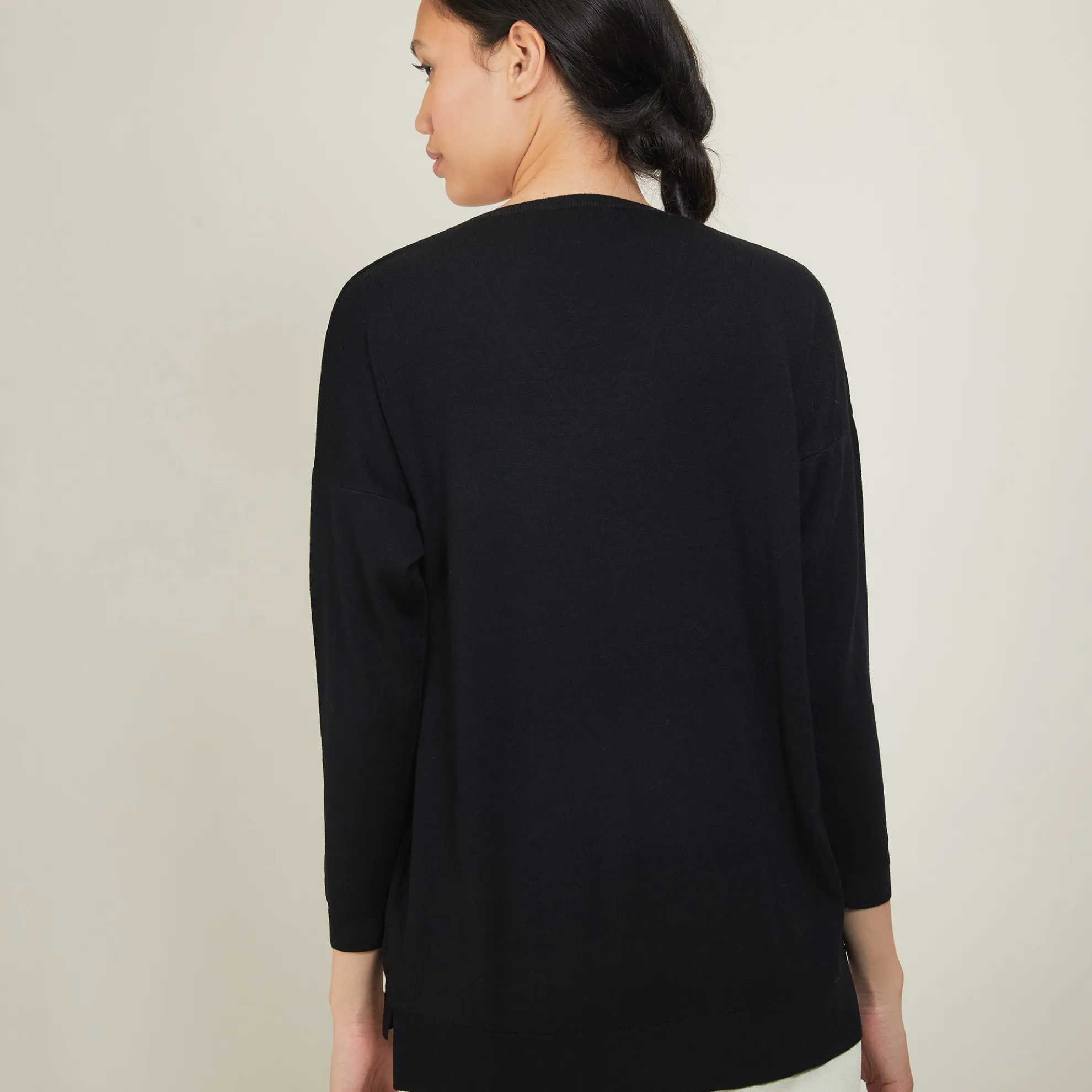 Maison Montagut Pull A Fentes Col V En Laine Merinos - Bernice>Femme Pulls