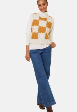 Maison Montagut Pull Ajoure Sans Manches En Laine Cocon - Geva><noscript><img width=