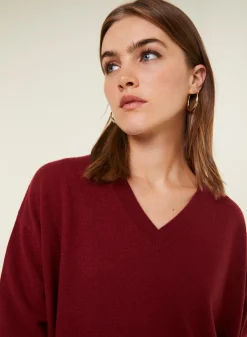 Maison Montagut Pull Ample A Fentes Col V En Cachemire - Alienor><noscript><img width=