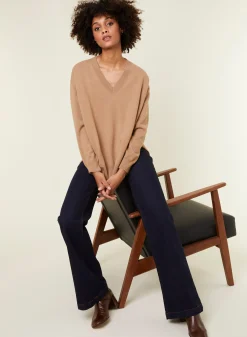 Maison Montagut Pull Ample A Fentes Col V En Cachemire - Alienor><noscript><img width=