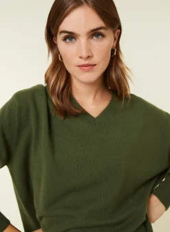 Maison Montagut Pull Ample A Fentes Col V En Cachemire - Alienor><noscript><img width=