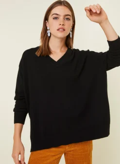 Maison Montagut Pull Ample A Fentes Col V En Cachemire - Alienor><noscript><img width=