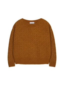 Maison Montagut Pull Ample A Jeux De Points En Laine Cocon - Gassia><noscript><img width=