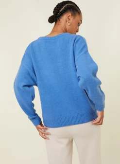 Maison Montagut Pull Ample A Poches En Cachemire Melange - Davina><noscript><img width=