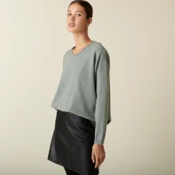 Maison Montagut Pull Ample Boutonne A Col Rond En Cachemire - Acene><noscript><img width=