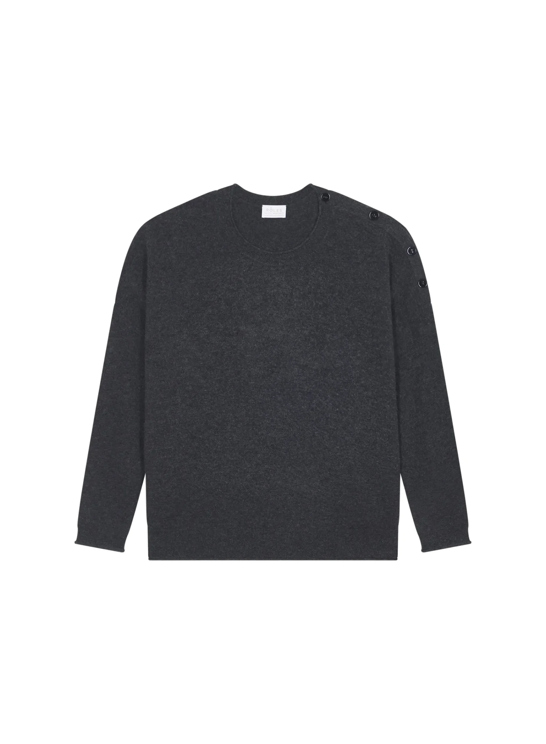 Maison Montagut Pull Ample Boutonne A Col Rond En Cachemire - Acene>Femme Pulls