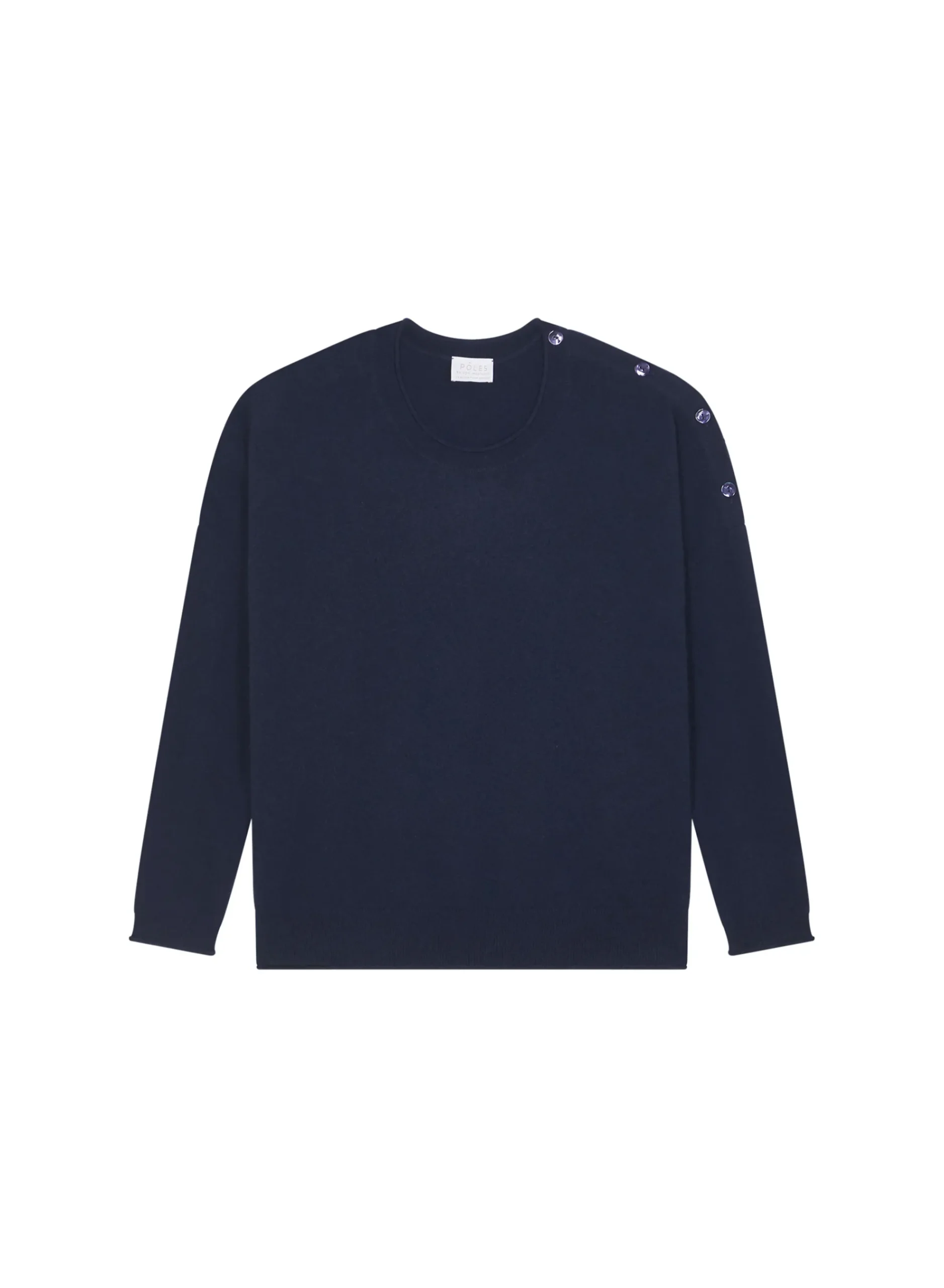 Maison Montagut Pull Ample Boutonne A Col Rond En Cachemire - Acene>Femme Pulls