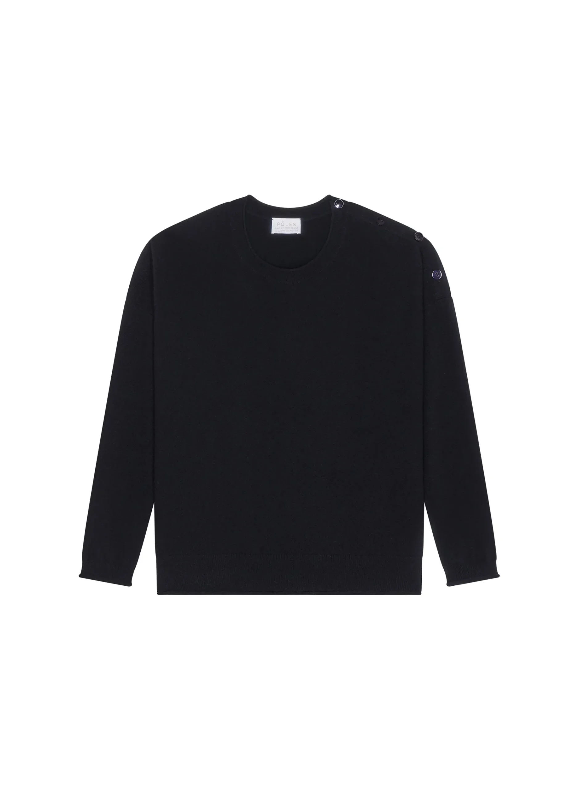 Maison Montagut Pull Ample Boutonne A Col Rond En Cachemire - Acene>Femme Pulls