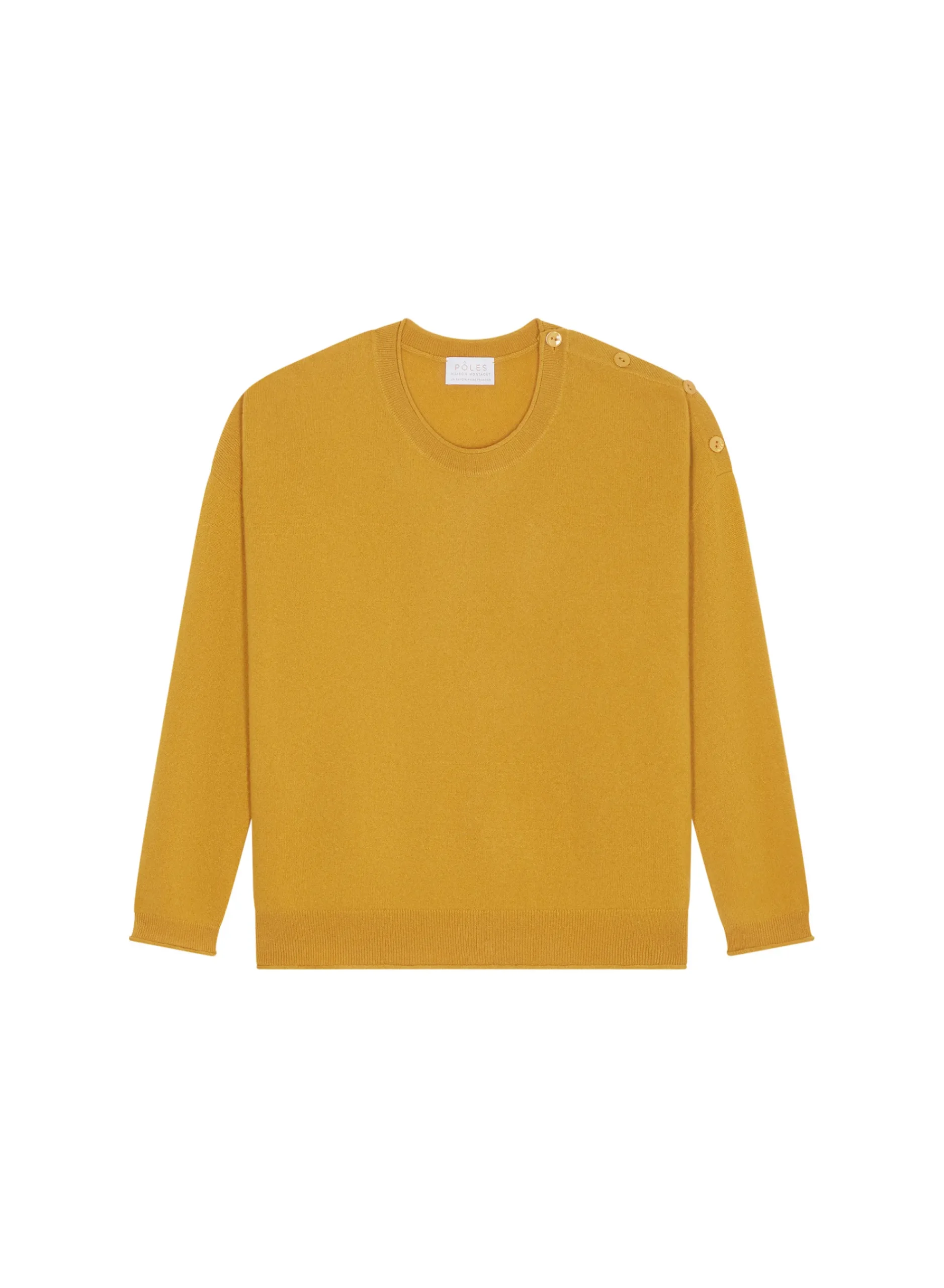 Maison Montagut Pull Ample Boutonne A Col Rond En Cachemire - Acene>Femme Pulls