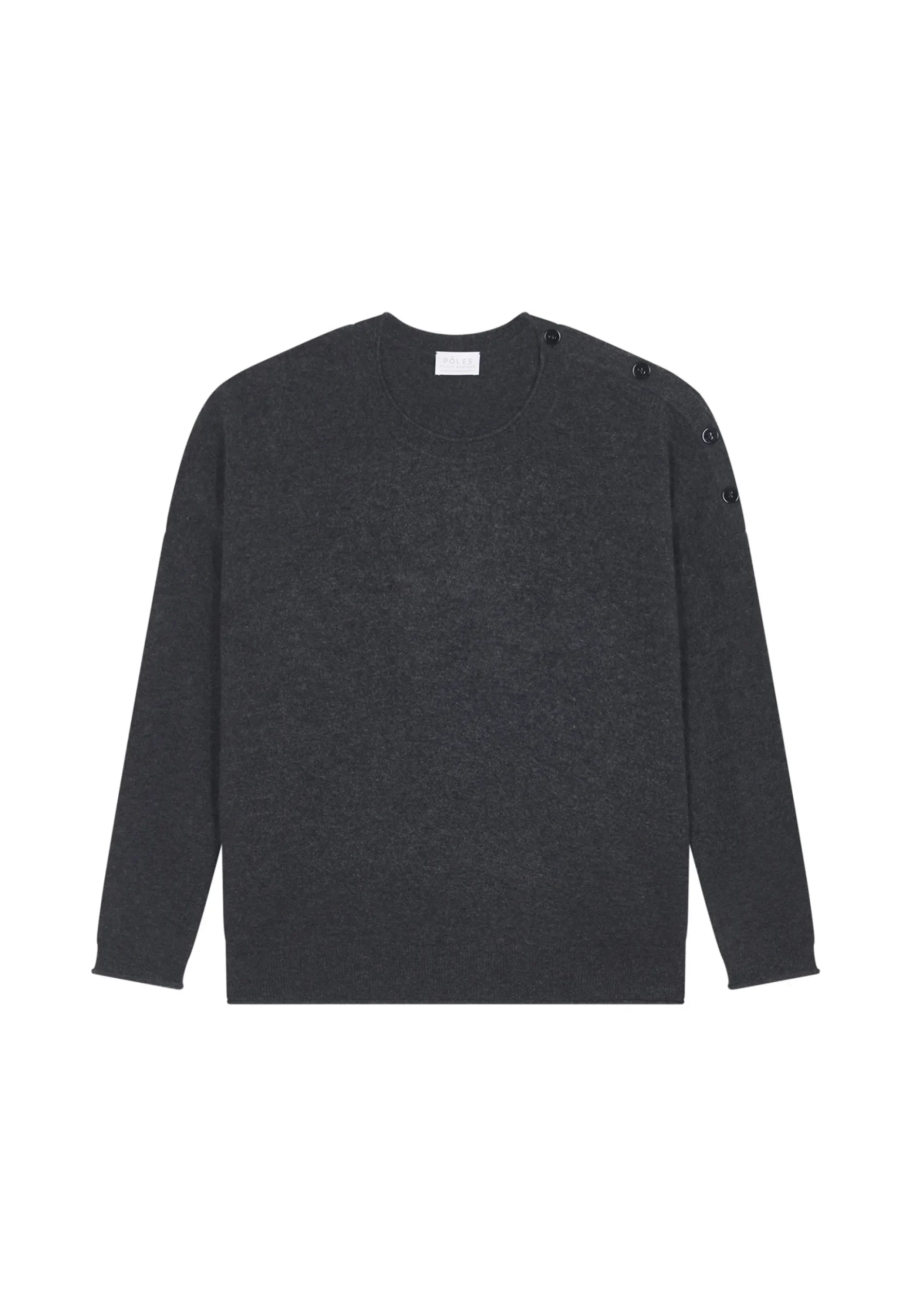 Maison Montagut Pull Ample Boutonne A Col Rond En Cachemire - Acene>Femme Pulls