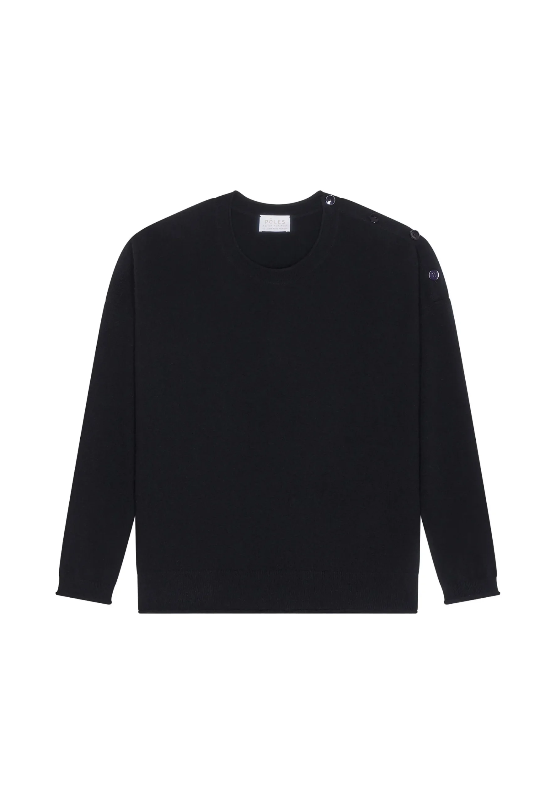 Maison Montagut Pull Ample Boutonne A Col Rond En Cachemire - Acene>Femme Pulls