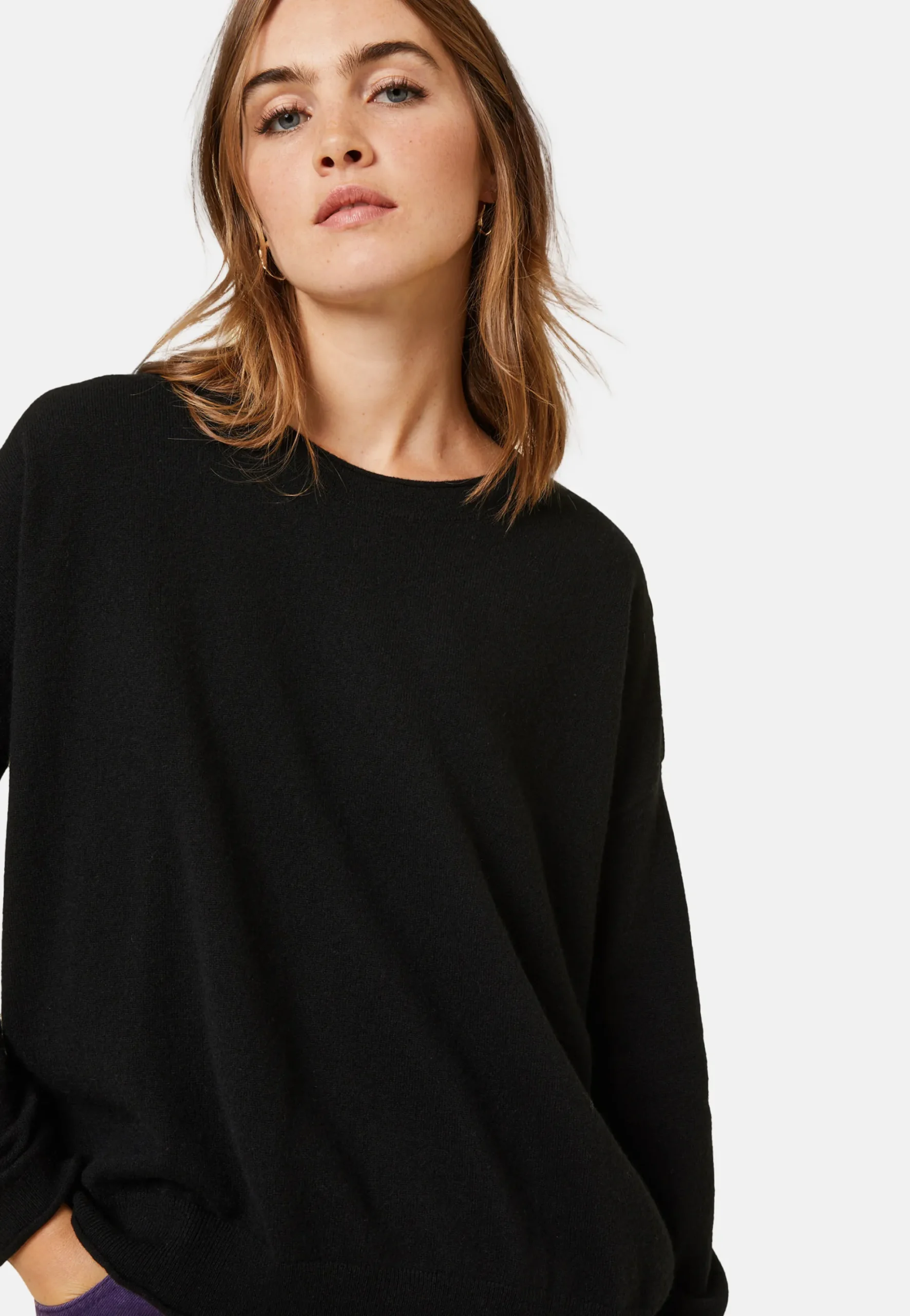 Maison Montagut Pull Ample Boutonne A Col Rond En Cachemire - Acene>Femme Pulls