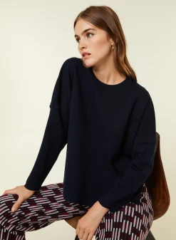 Maison Montagut Pull Ample Col Rond En Laine Merinos - Guerande><noscript><img width=