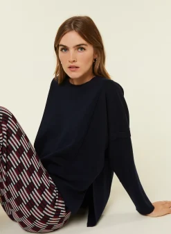 Maison Montagut Pull Ample Col Rond En Laine Merinos - Guerande><noscript><img width=