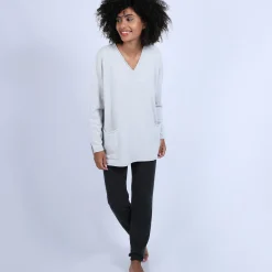 Maison Montagut Pull Ample Col V En Cachemire - Olyvia><noscript><img width=