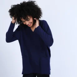 Maison Montagut Pull Ample Col V En Cachemire - Olyvia><noscript><img width=