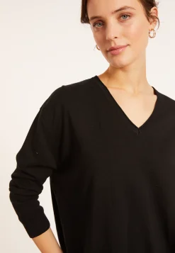 Maison Montagut Pull Ample Col V En Coton Bio - Meve><noscript><img width=