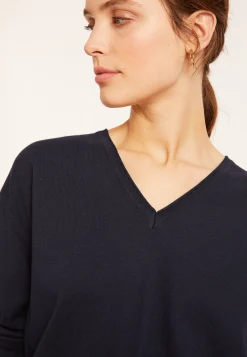 Maison Montagut Pull Ample Col V En Coton Bio - Meve><noscript><img width=