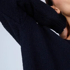 Maison Montagut Pull Ample Col V En Laine Et Soie - Baba><noscript><img width=