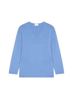 Maison Montagut Pull Ample Col V Poches Merinos - Albertine><noscript><img width=