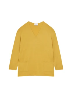 Maison Montagut Pull Ample Col V Poches Merinos - Albertine><noscript><img width=