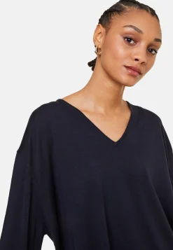 Maison Montagut Pull Ample Col V Poches Merinos - Albertine><noscript><img width=