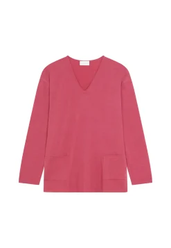 Maison Montagut Pull Ample Col V Poches Merinos - Albertine><noscript><img width=