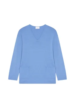 Maison Montagut Pull Ample Col V Poches Merinos - Albertine><noscript><img width=