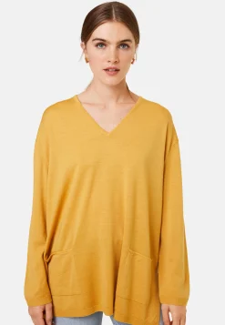 Maison Montagut Pull Ample Col V Poches Merinos - Albertine><noscript><img width=