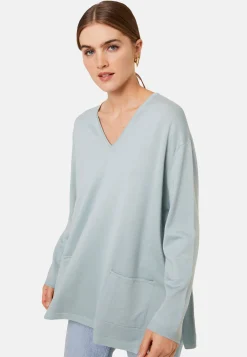 Maison Montagut Pull Ample Col V Poches Merinos - Albertine><noscript><img width=