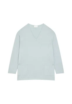 Maison Montagut Pull Ample Col V Poches Merinos - Albertine><noscript><img width=