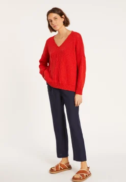 Maison Montagut Pull Ample Coton Et Lin - Thalie><noscript><img width=