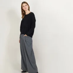 Maison Montagut Pull Ample En Cachemire Boutons Epaule - Brook><noscript><img width=