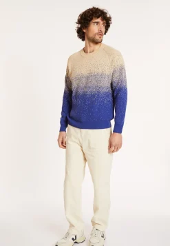 Maison Montagut Pull Bicolore En Coton Brosse - Doryan>Homme Pulls