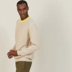 Maison Montagut Pull Bicolore En Gros Coton Bio - Pacome>Homme Pulls