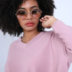 Maison Montagut Pull Cachemire Avec Fentes Cotes - Brenda><noscript><img width=