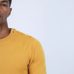 Maison Montagut Pull Cachemire Boutons Epaule - Bonifas><noscript><img width=