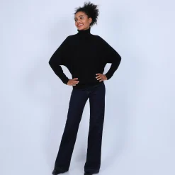 Maison Montagut Pull Cachemire Chauve Souris Col Roule - Bob><noscript><img width=