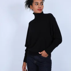 Maison Montagut Pull Cachemire Chauve Souris Col Roule - Bob><noscript><img width=