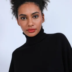 Maison Montagut Pull Cachemire Chauve Souris Col Roule - Bob><noscript><img width=