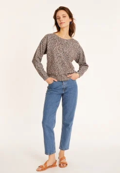 Maison Montagut Pull Chine En Coton Col Bateau - Mello><noscript><img width=