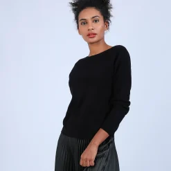Maison Montagut Pull Col Bateau En Cachemire - Bal>Femme Pulls