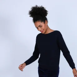 Maison Montagut Pull Col Bateau En Cachemire - Bal><noscript><img width=