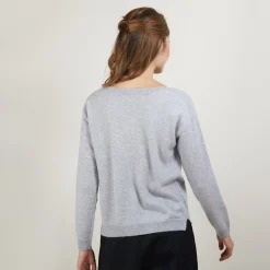 Maison Montagut Pull Col Bateau En Cachemire - Bal><noscript><img width=